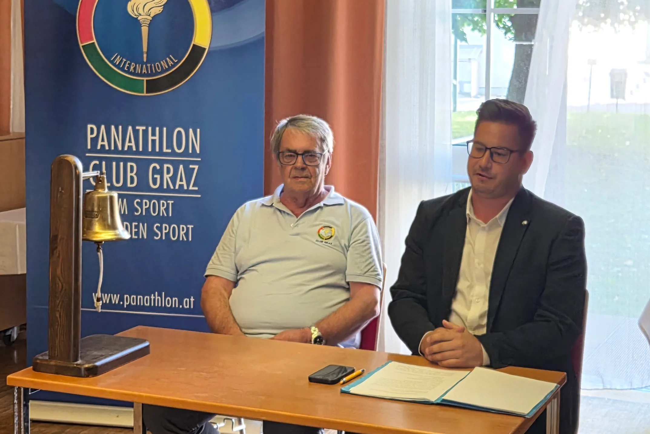 LTAbg. Gerhard Hirschmann und Panathlon-Präsident Hugo Schuster